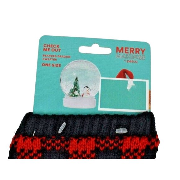 Check Me Out Sweater Bearded Dragon One Size Holiday Photo Ops New - Picture 3 of 3